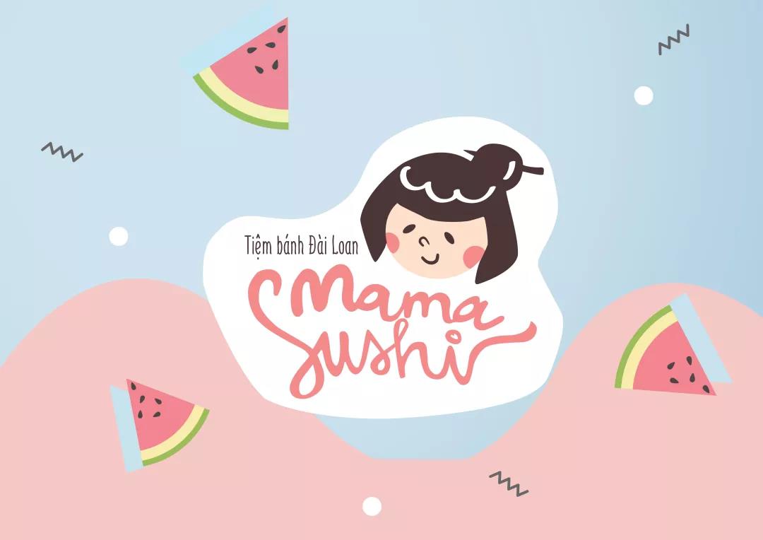 妈妈寿司品牌logo设计