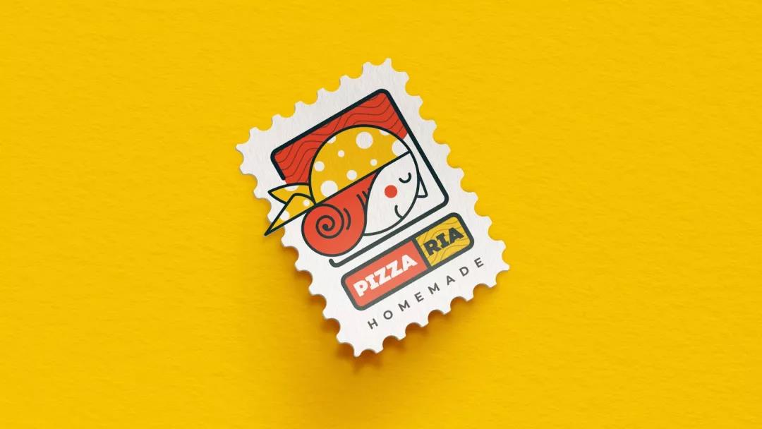Pizza Ria品牌logo图形设计